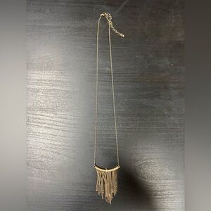 Elegant Gold Fringe Necklace